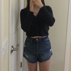 abercrombie & fitch denim shorts